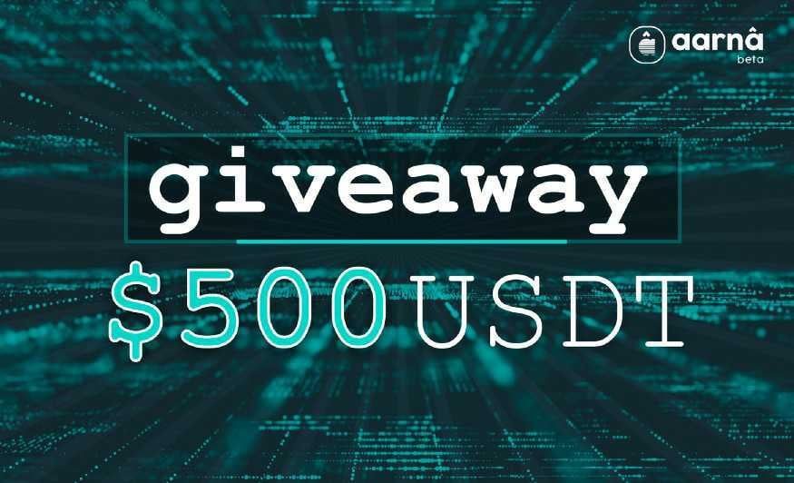 aarnâ $500 USDT giveaway